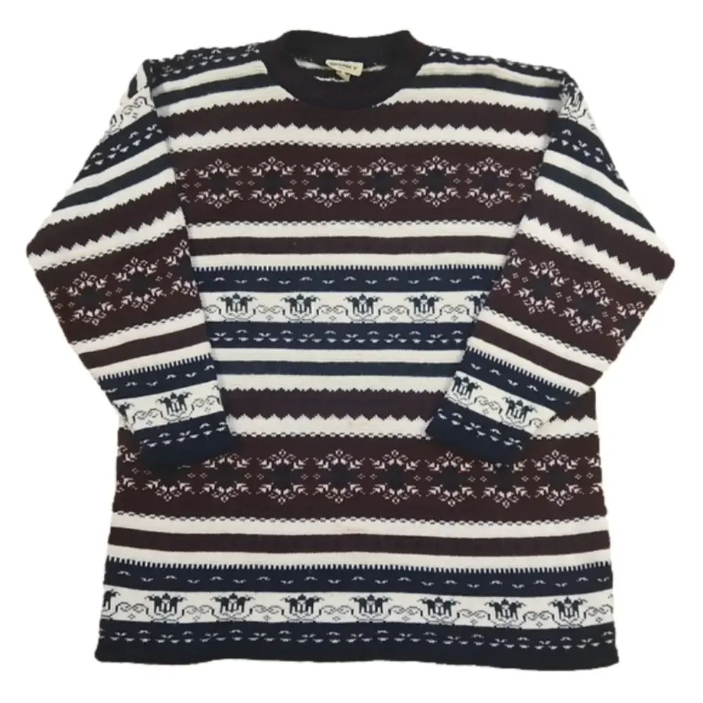 Punky Festive Red & Blue Winter Sweater
